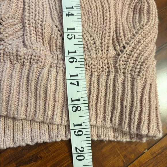 Madewell Mauve Pink Hillview pink cotton crochet knit Cardigan size xxs - Picture 15 of 16